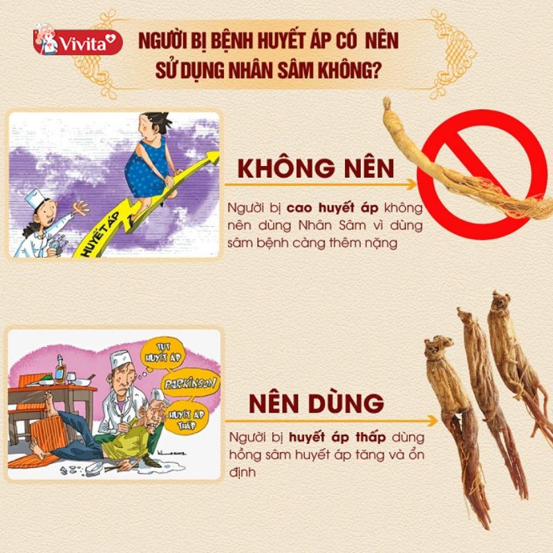 bị cao huyết áp có nên dùng nhân sâm