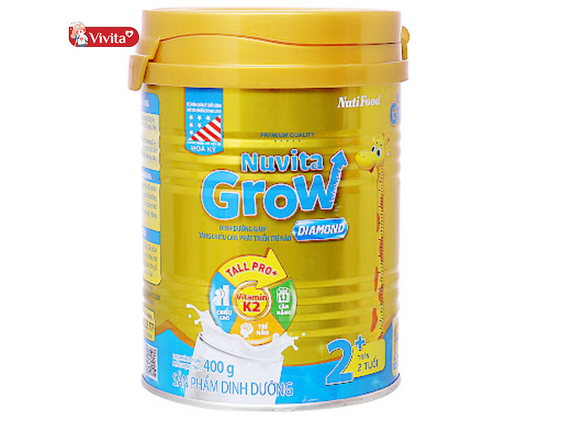 sữa công thức tăng chiều cao cho trẻ Nuvita Grow Diamond