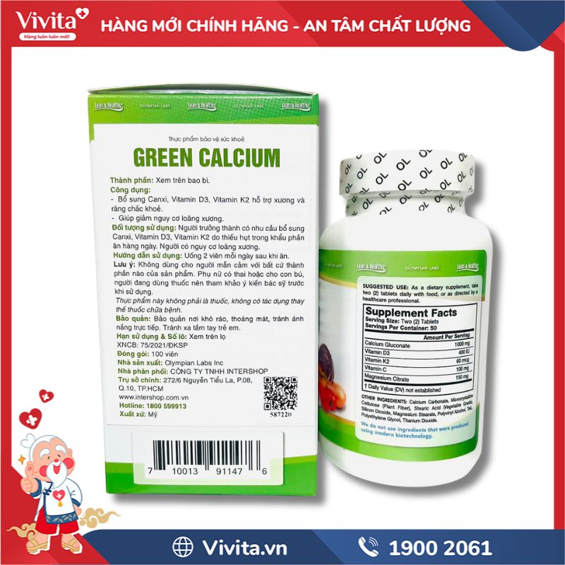 Cách nhận biết Green Calcium chính hãng