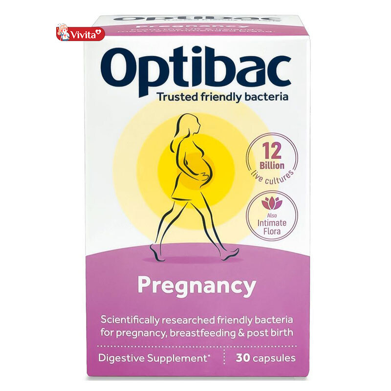 Viên uống Optibac tím cho bà bầu cách dùng