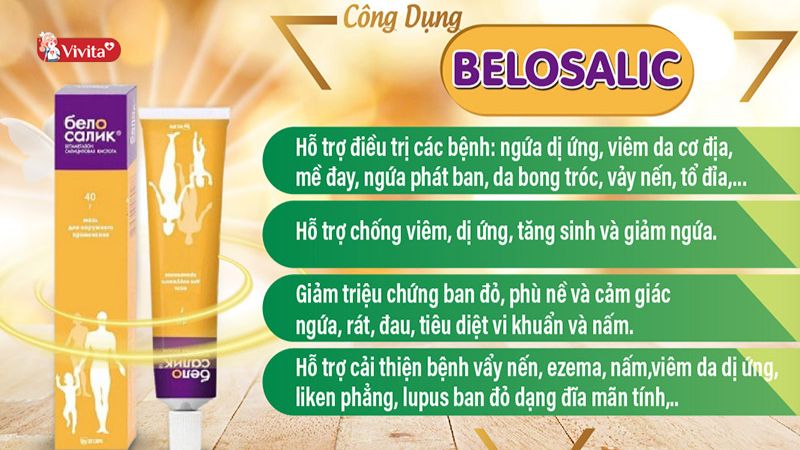 Công dụng tuyệt vời của kem Belosalic