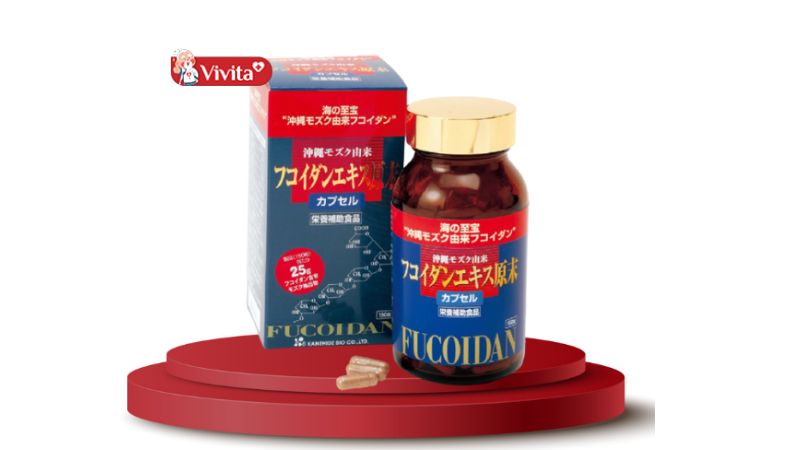 Viên uống bảo vệ sức khỏe, hỗ trợ ngừa ung thư Okinawa Fucoidan Kanehide Bio hộp 150 viên