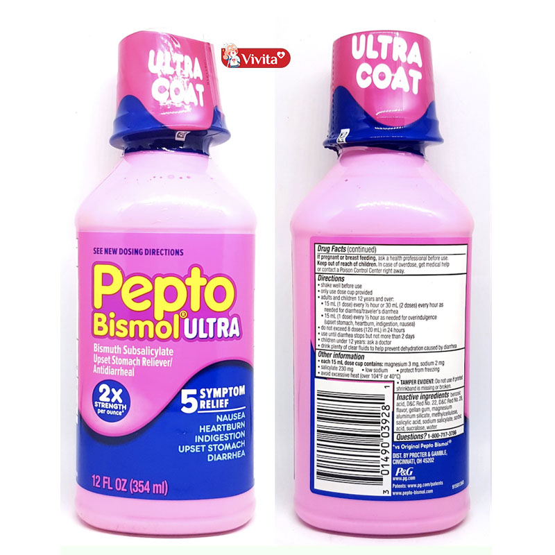 Siro trị trào ngược dạ dày của Mỹ Pepto Bismol