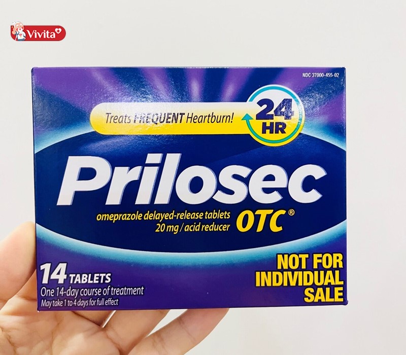 Thuốc trị trào ngược dạ dày cho bé Prilosec OTC