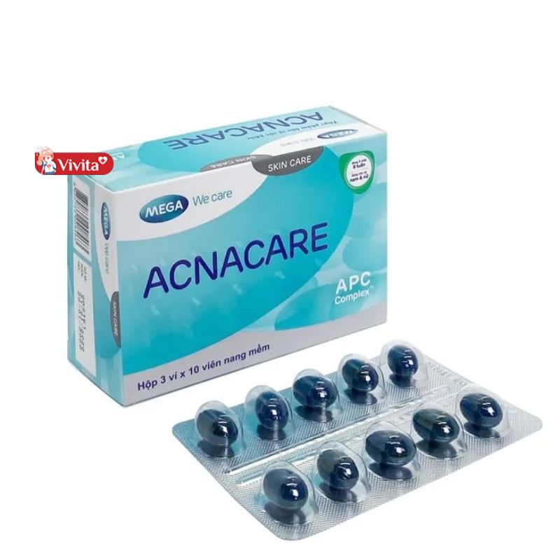 Acnacare Mega viên uống ngừa mụn, chống oxy da