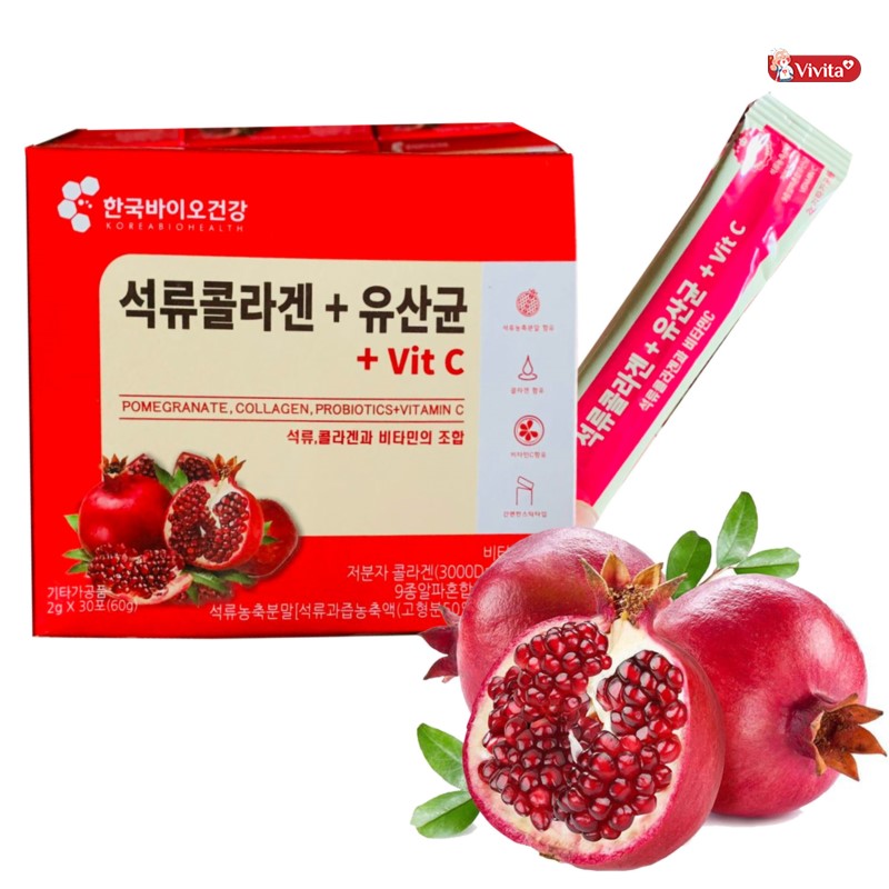 Bột uống Collagen lựu đỏ Bio Cell là giúp bảo vệ da khỏi tác động của gốc tự do, ngăn ngừa viêm nhiễm và chống lão hóa