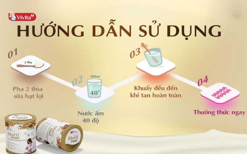 Hướng dẫn cách dùng sữa Matti Mum