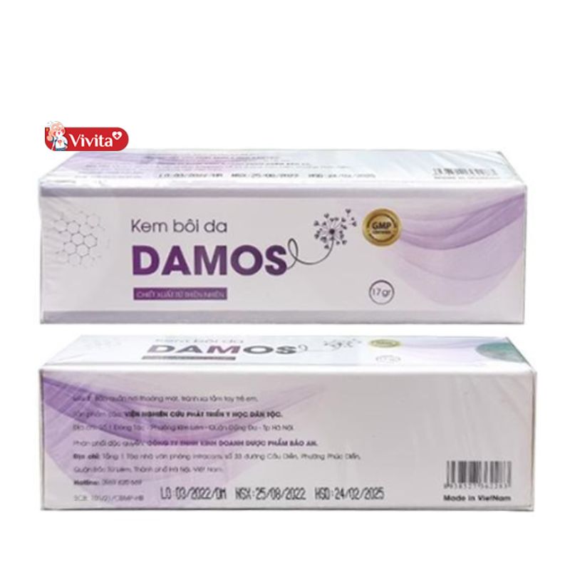 Hướng dẫn cách dùng kem bôi da Damos