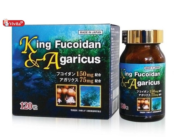 King Fucoidan & Agaricus có chứa thành phần từ tảo nâu và nấm agaricus