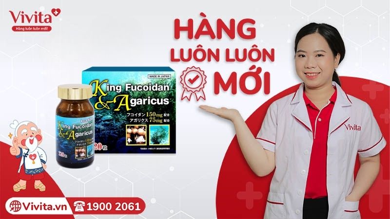 Mua viên uống King Fucoidan & Agaricus chính hãng tại Vivita