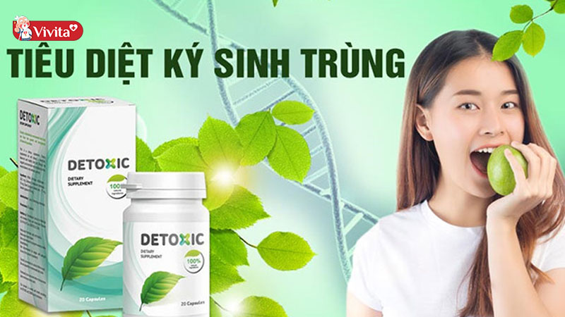 Detoxic là dòng viên uống hỗ trợ cải thiện hôi miệng, diệt ký sinh trùng hiệu quả