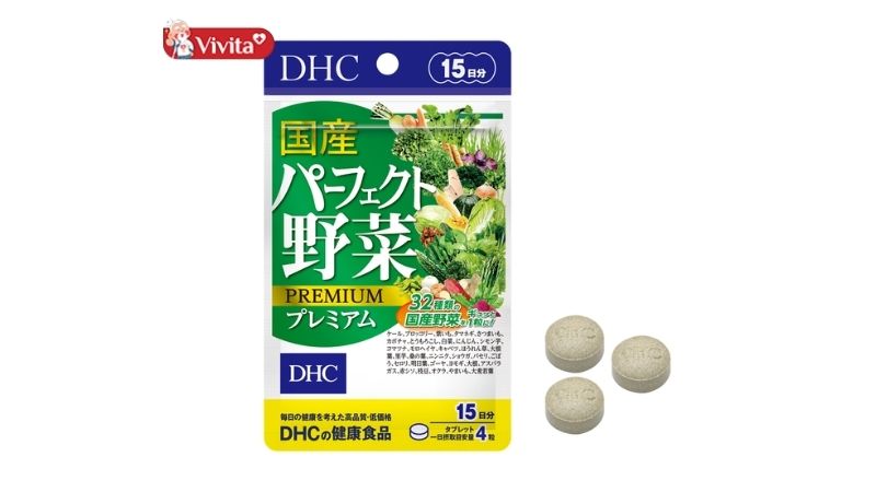 Viên uống rau củ DHC Perfect Vegetable gói 60 viên.