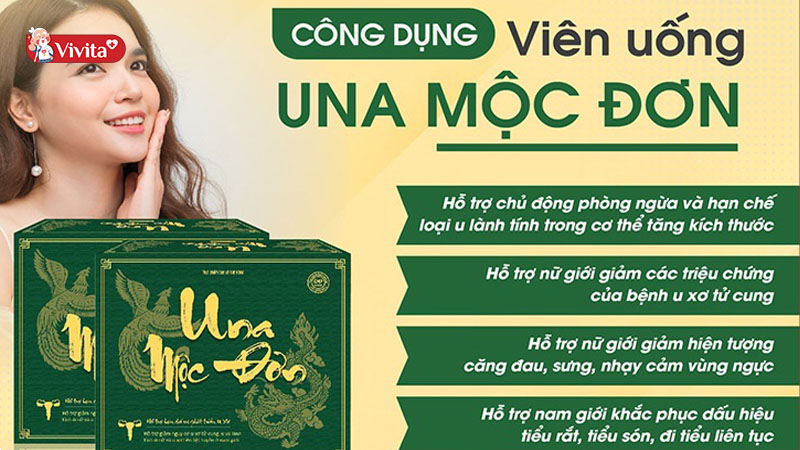 Công dụng viên uống Una Mộc Đơn