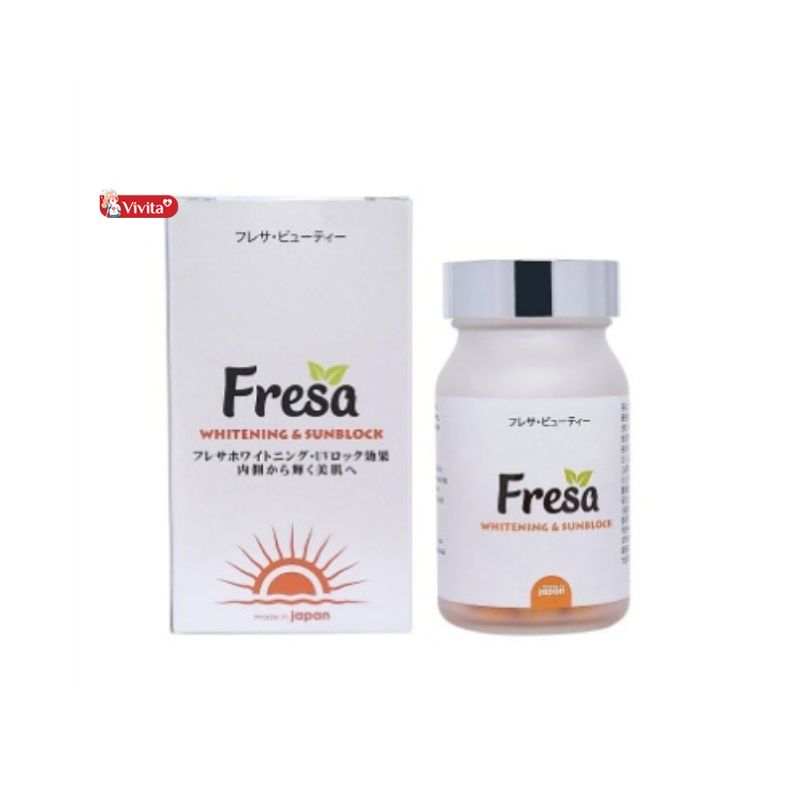 Viên uống Fresa - Whitening & Sunblock chống nắng, trắng da