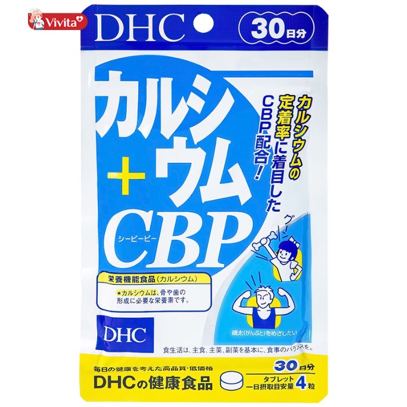 Viên uống canxi DHC Calcium + CBP Nhật Bản