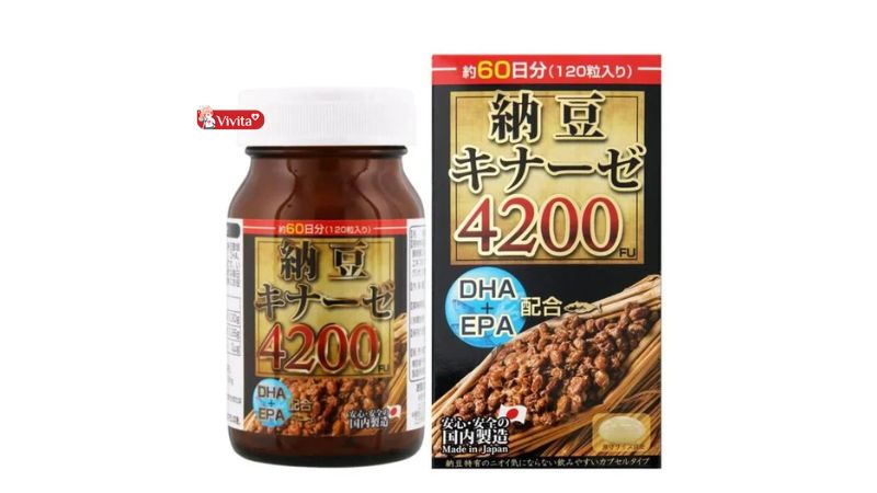 Viên uống chống đột quỵ, tai biến Maruman Nattokinase 4200FU