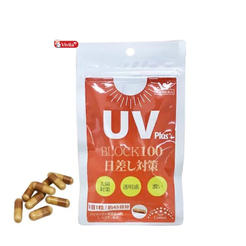 Viên uống chống nắng nội sinh UV Plus+ Block 100