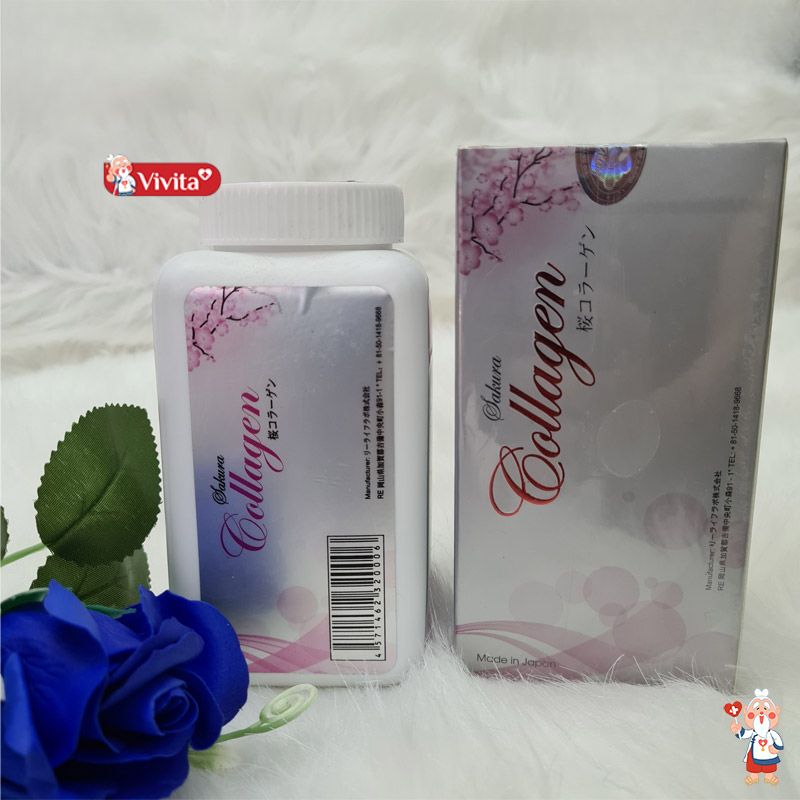 Viên Uống Trắng Da Mờ Nám Collagen Sakura