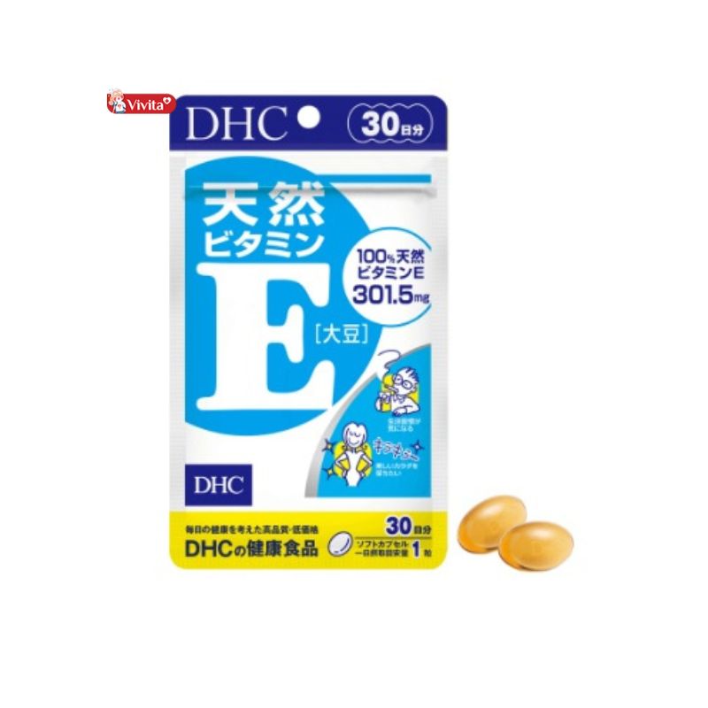 Viên uống đẹp da DHC Vitamin E Soybean