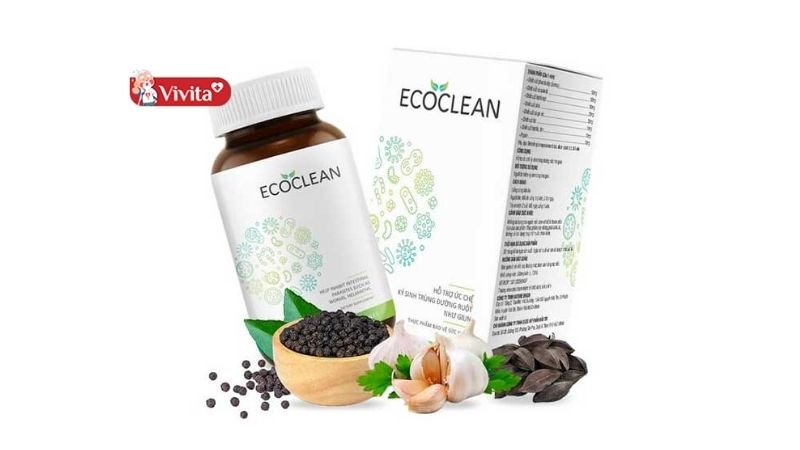 Viên uống hỗ trợ trị ký sinh trùng trên da Ecoclean