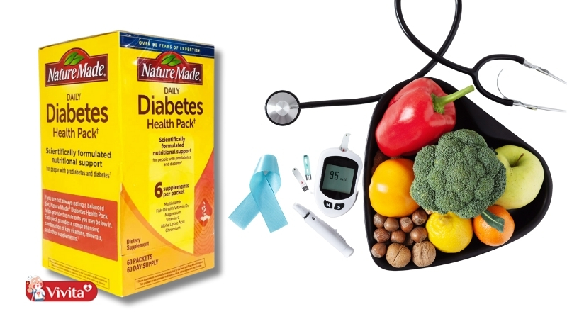 Viên uống tiểu đường của Mỹ Nature Made Diabetes Health Pack