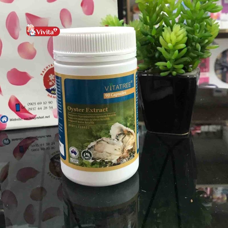 Viên uống tinh chất hàu Úc tốt nhất hiện nay tăng cường sinh lý Vitatree Oyster Extract