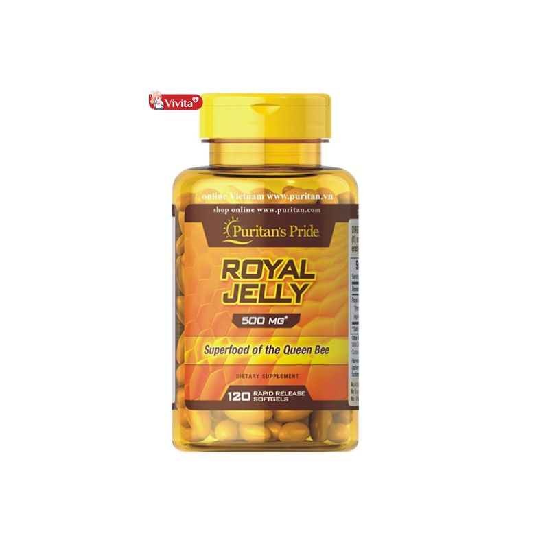 Viên Uống Sữa Ong Chúa Puritan's Pride Royal Jelly 500mg