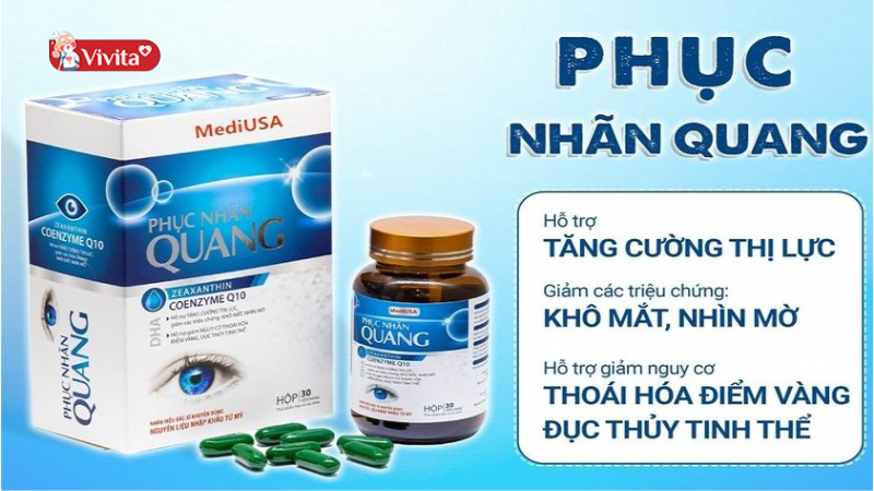 Công dụng chính của viên uống Phục Nhãn Quang