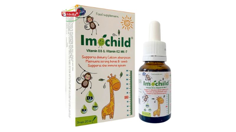 Imochild Vitamin D3 & Vitamin K2 MK7 