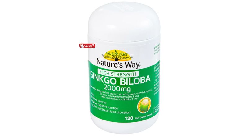 Nature’s Way High Strength Ginkgo Biloba 2000mg Úc