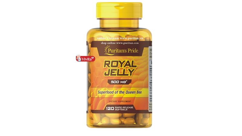 Viên sữa ong chúa Puritan's Pride Royal Jelly 500mg