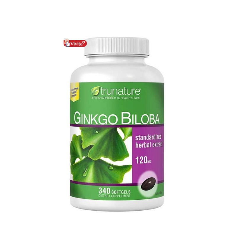 Viên uống Trunature Ginkgo Biloba 120mg của Mỹ