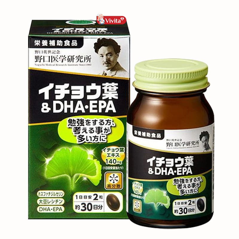 Viên uống Ginkgo Noguchi DHA EPA Nhật