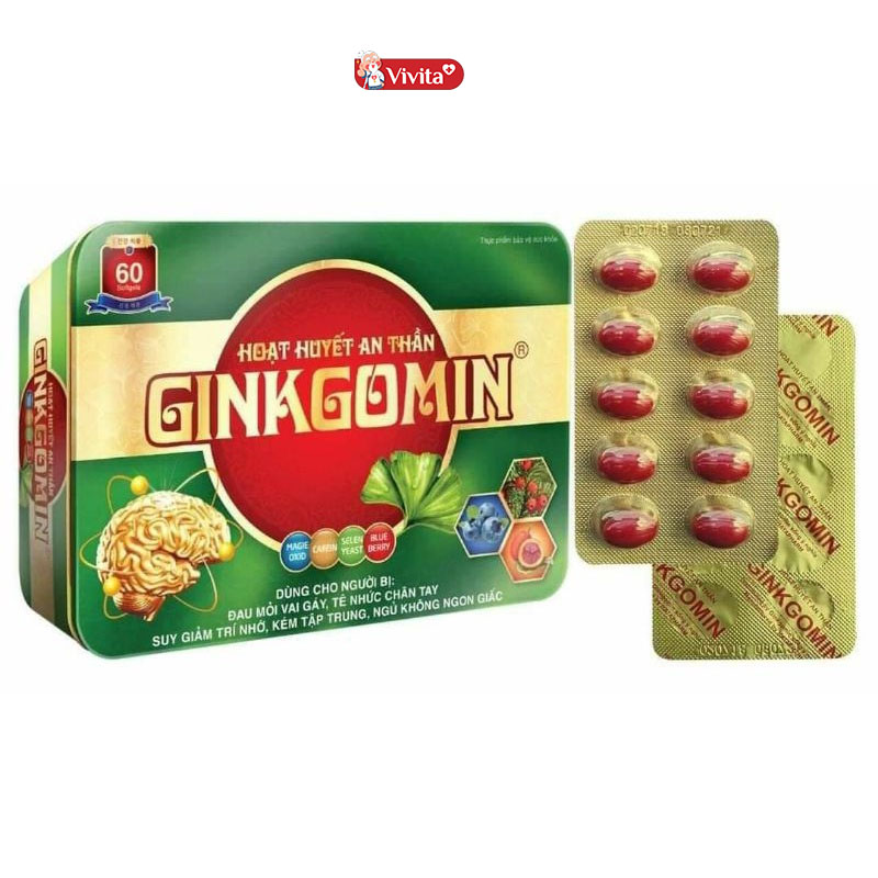 Viên uống Hoạt Huyết An Thần Ginkgomin