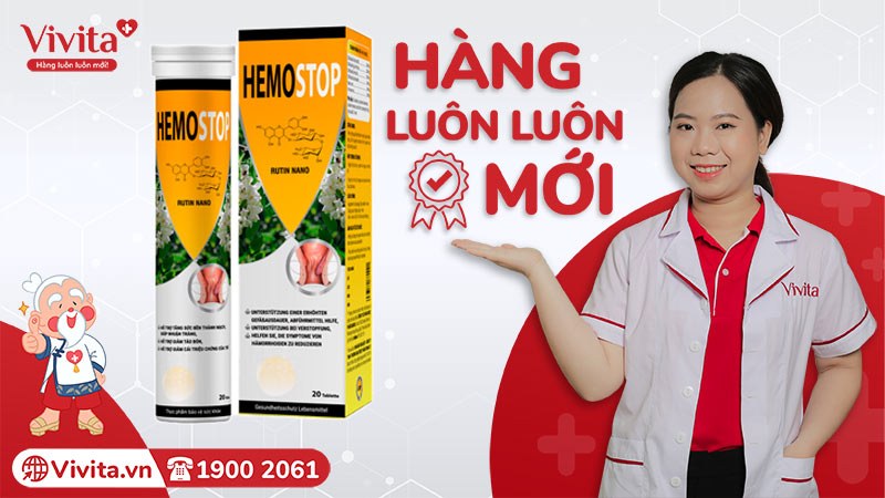 Viên sủi Hemostop