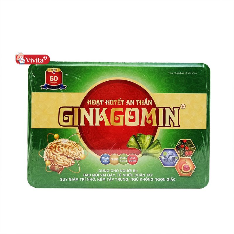 Viên uống Hoạt Huyết An Thần Ginkgomin