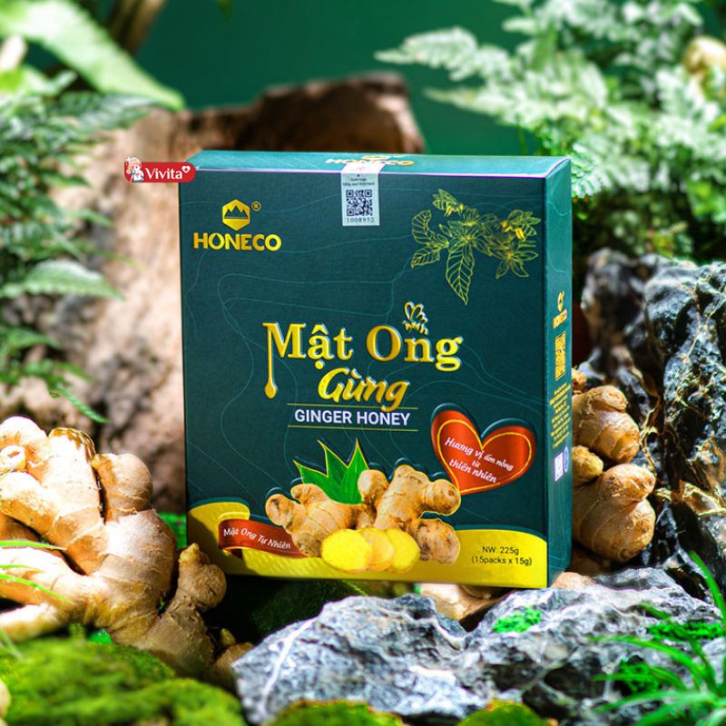 Trà Mật Ong Gừng Honeco