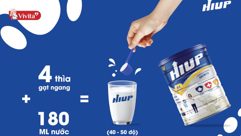 Hướng dẫn sử dụng sữa tăng chiều cao Hiup hiệu quả