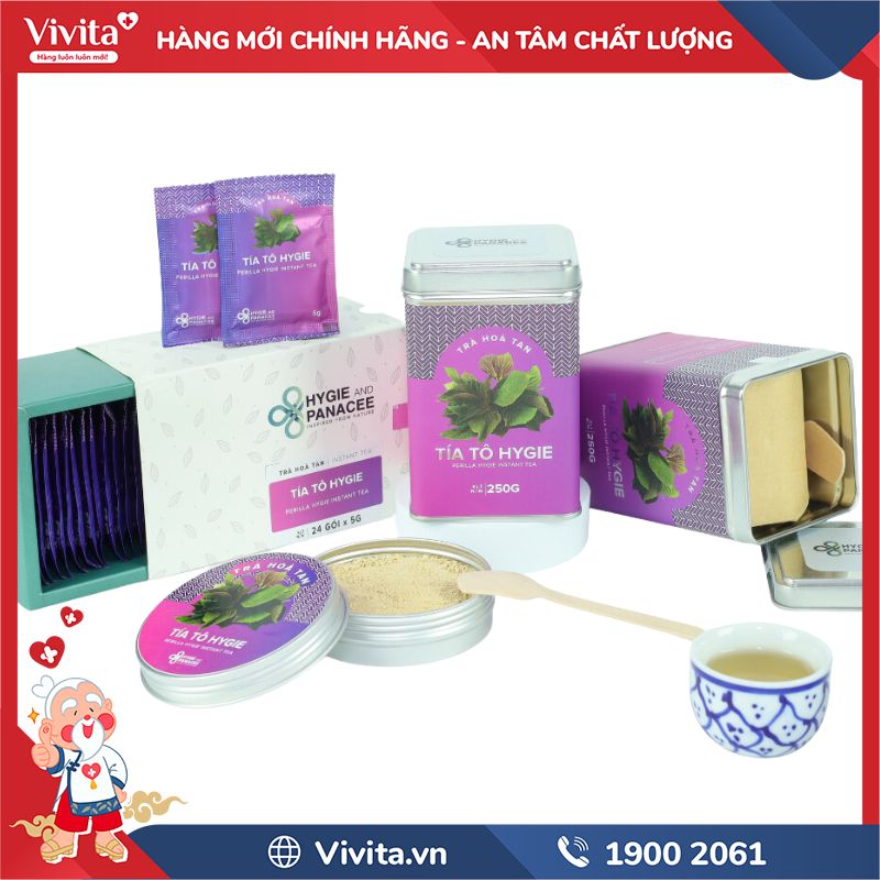 Dược Trà Hoà Tan Tía Tô Hygie and Panacee chính hãng