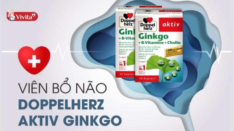 Doppelherz Ginkgo + Vitamin B + Choline phù hợp cho người mới bắt đầu