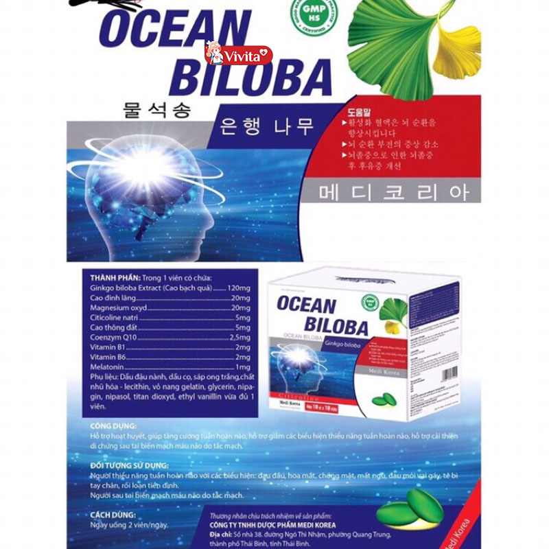 Viên sủi Ocean Biloba được tin dùng trong việc hỗ trợ cải thiện sức khoẻ não bộ