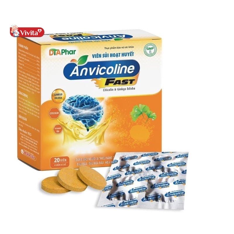 Viên sủi hoạt huyết Anvicoline Fast là gì?