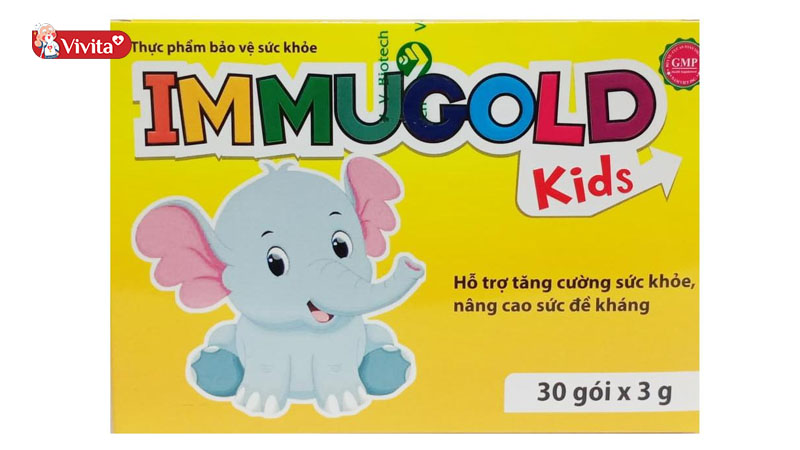 Hỗ trợ bảo vệ sức khoẻ của trẻ với Immugold Kid