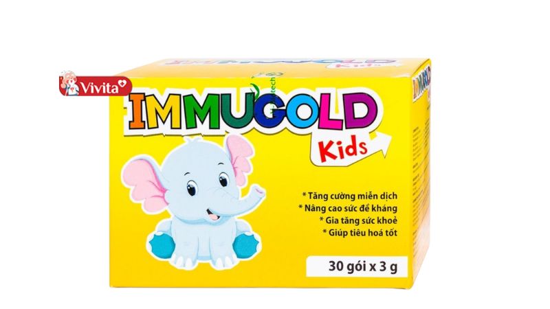 Bột tăng cường đề kháng Immugold Kid cho bé