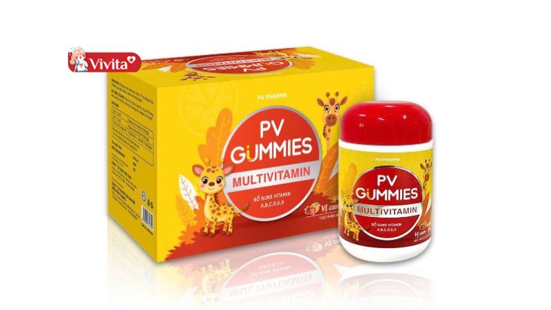 Kẹo dẻo vitamin cho bé Pv Gummies Multivitamin giá bao nhiêu?