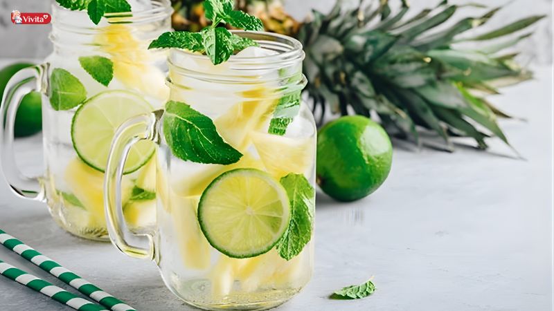 Detox chanh mật ong dứa