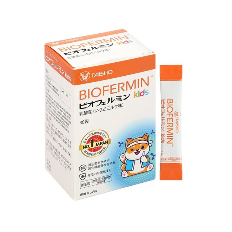 Biofermin Kids Bổ Sung Lợi Khuẩn Đường Ruột (Hộp 30 gói)