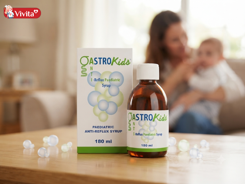 Gastrokids là siro từ Ý hỗ trợ kiểm soát trào ngược và giảm nôn trớ cho trẻ sơ sinh, trẻ nhỏ 